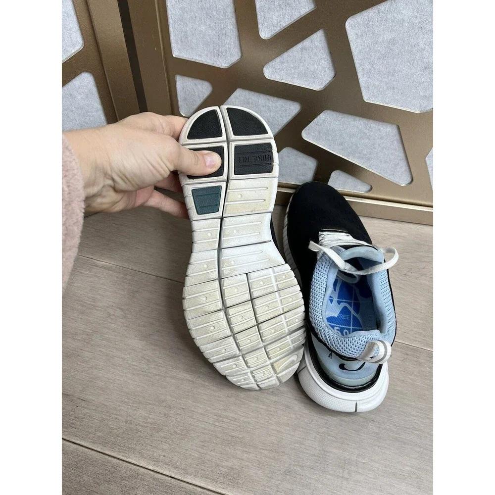 Nike Women Free 5.0 sz 8 Running Shoes Blue black 308975 Lace Up sneakers - Picture 10 of 10